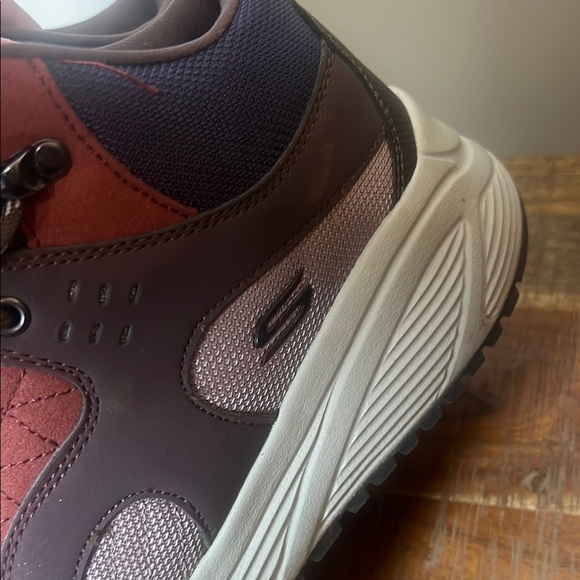 Bobs Skechers sparrow 2.0 mt cool memory foam wedge lace up sneakers boots 7.5 - Picture 5 of 8